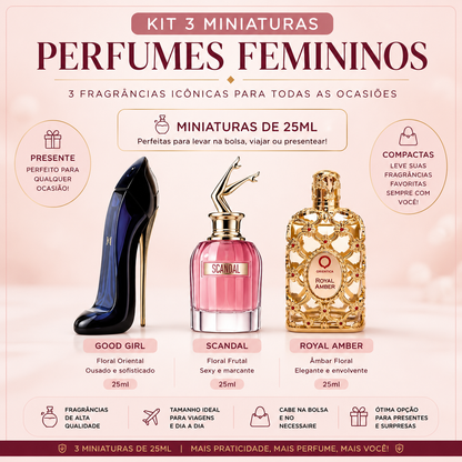Kit Feminino Noite 25ml (3 Miniaturas)