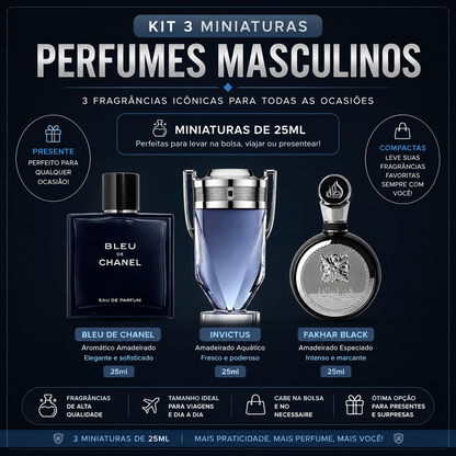 Kit Masculino Dia  (3 Miniaturas)